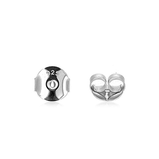 Sterling Silver Butterfly Earring Backs x3