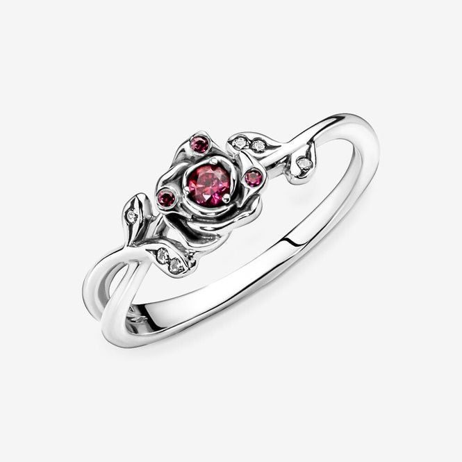 Disney Beauty and the Beast Rose Ring, Size 50