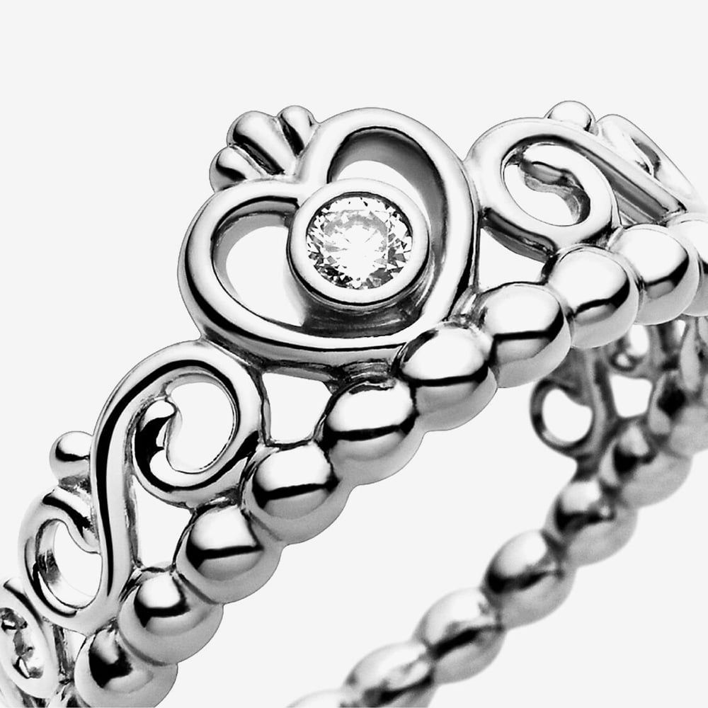 Pandora Princess Tiara Crown Ring, Size 60
