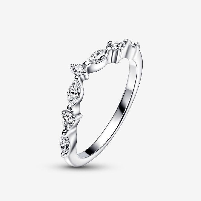 Pandora Timeless Wish Sparkling Alternating Ring, Size 54