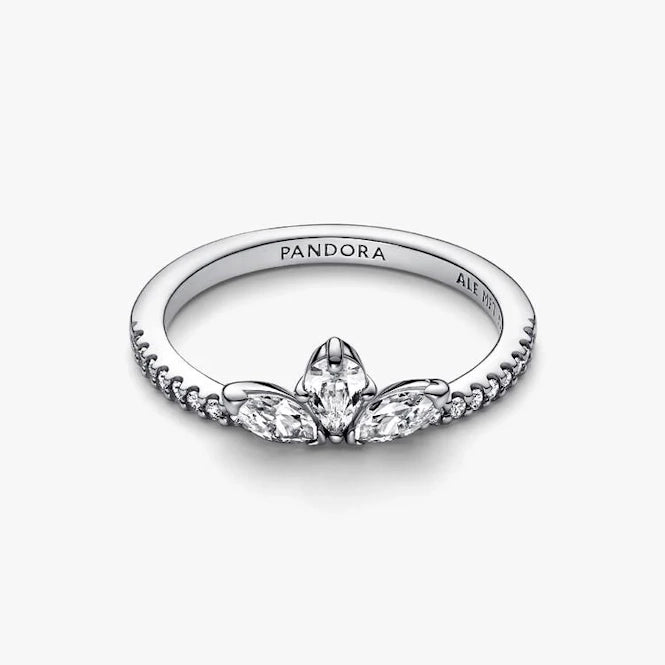 Sparkling Herbarium Cluster Ring, Size 52