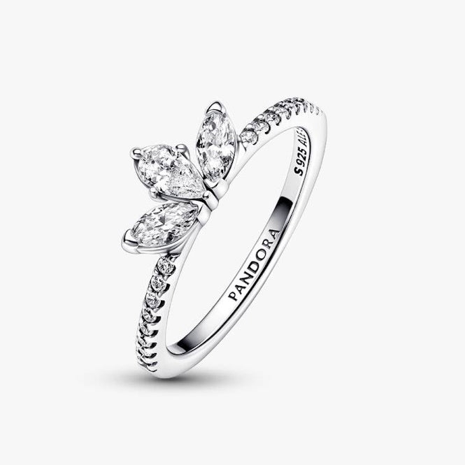 Sparkling Herbarium Cluster Ring, Size 52