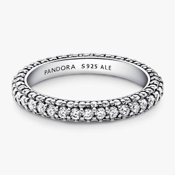 Pandora Timeless Pave Single-Row Ring, Size 56