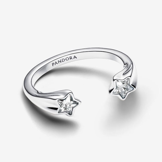 Shooting Stars Open Ring, Size 52