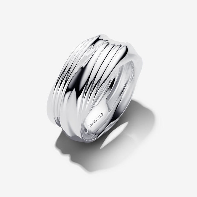 Twisted Double Ring, Size 54