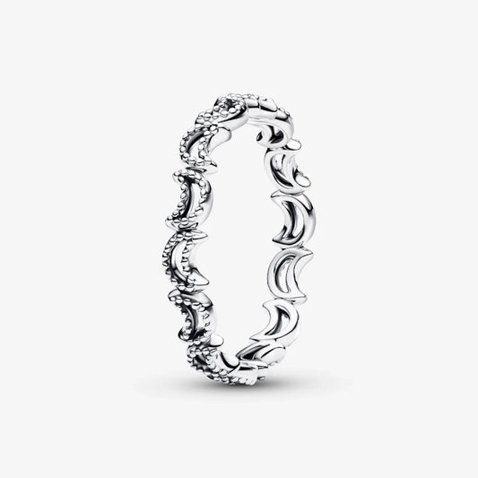 Pandora Crescent Moon Ring, Size 58