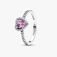 Elevated Light Purple Heart Ring, Size 60