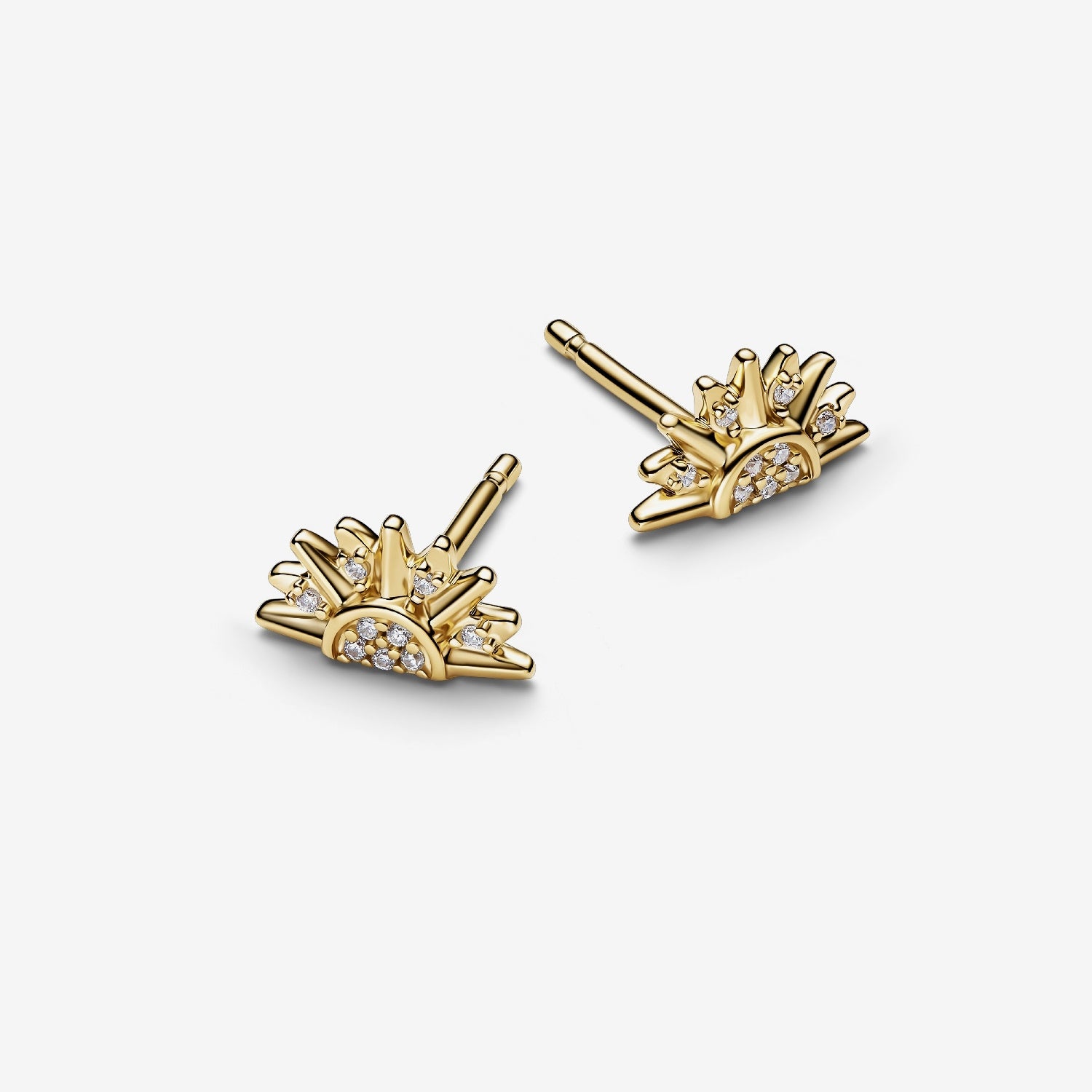 Pandora Gold Celestial Sparkling Sun Stud Earrings