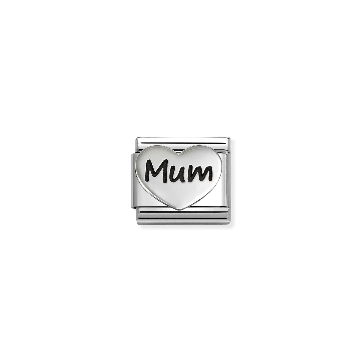 Nomination Classic Oxidised Silver Mum Big Heart Family & Friends Charms
