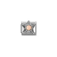 Classic Silver & Pink Coral Starfish Animals & Pets Charms