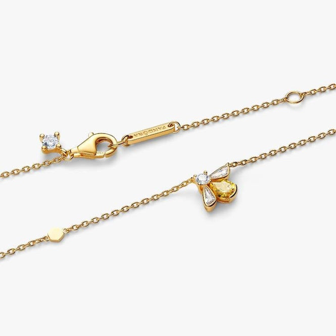 Pandora Gold Honey Bee Pendant Necklace, 45cm