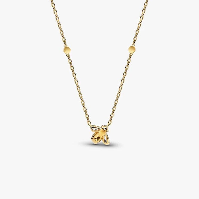 Pandora Gold Honey Bee Pendant Necklace, 45cm