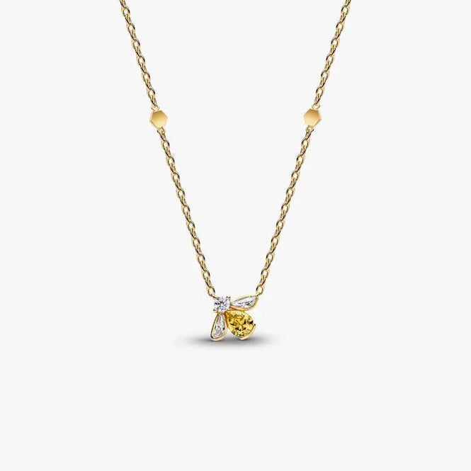 Pandora Gold Honey Bee Pendant Necklace, 45cm