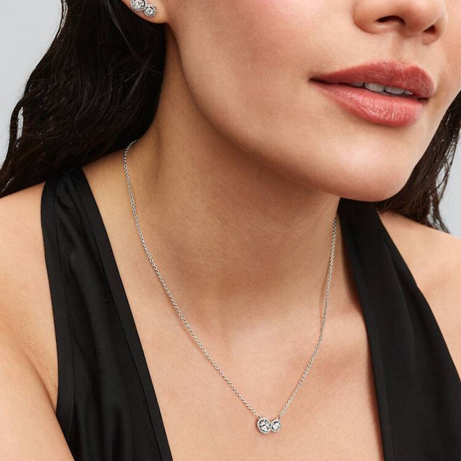 Embracing Halo Necklace, 45cm