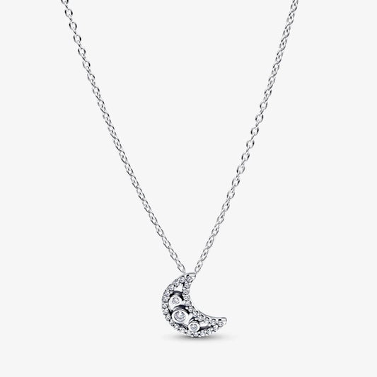 Pandora Crescent Moon Pendant Necklace, 50cm