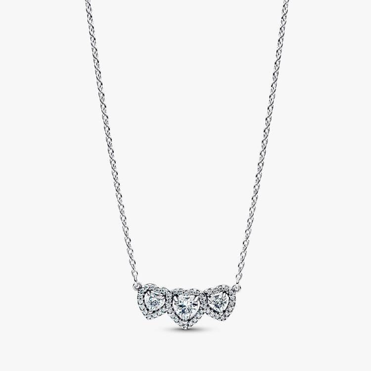 Halo Heart Trilogy Collier Necklace, 45cm
