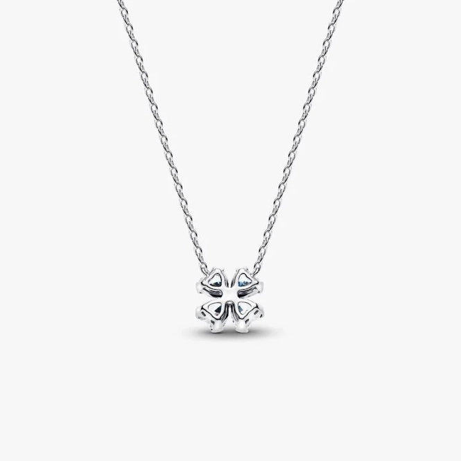 Pandora Sparkling Lucky Clover Pendant Necklace