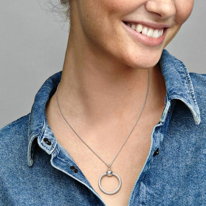 Moments Silver Small O Pendant