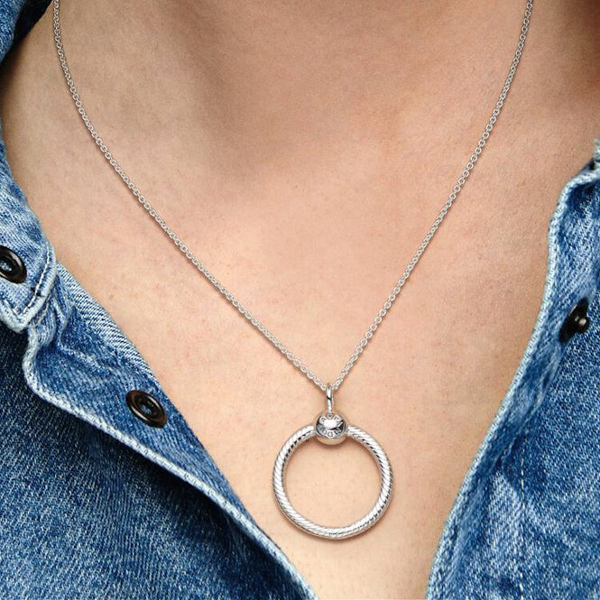Pandora Moments Silver Small O Pendant