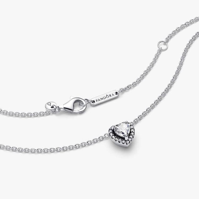 Pandora Elevated Heart Necklace, 45cm