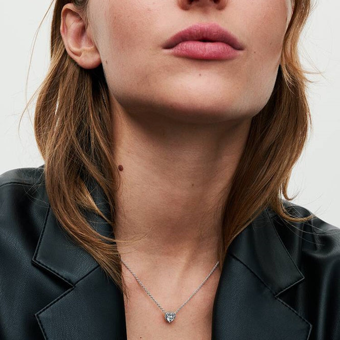 Elevated Heart Necklace, 45cm