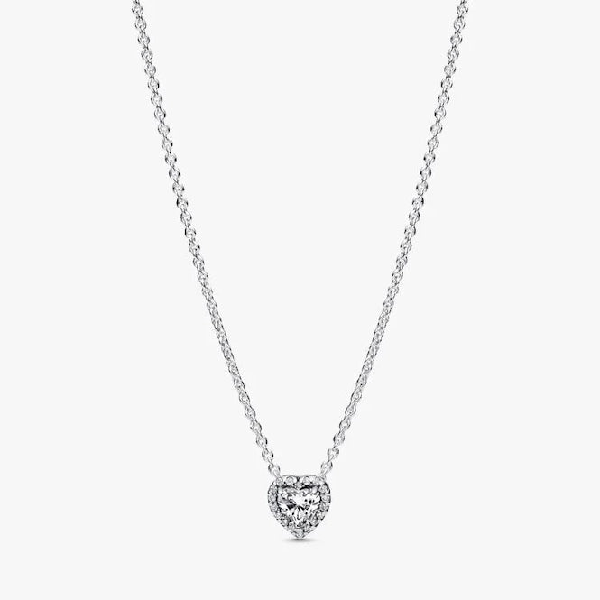 Pandora Elevated Heart Necklace, 45 cm