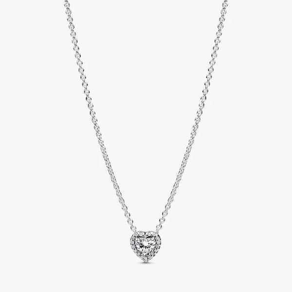 Pandora Elevated Heart Necklace, 45cm, 398425C01-45
