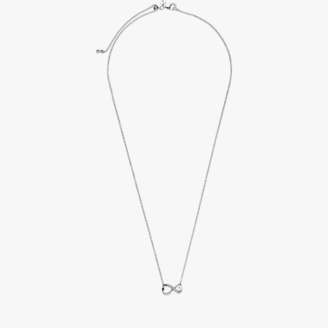 Sparkling Infinity Collier Necklace, 50cm