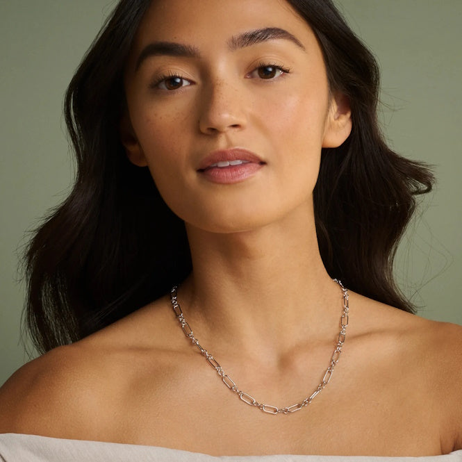 Insignia Silver Charm Necklace