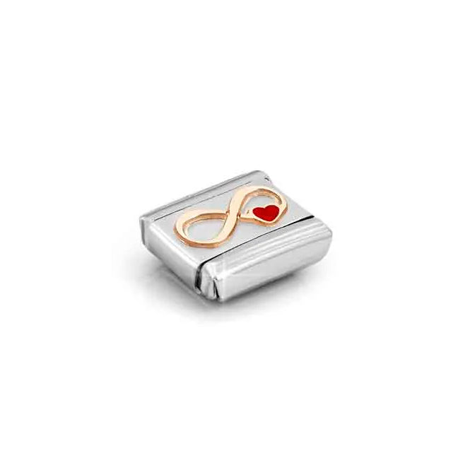 Nomination Classic Rose Gold Infinity Red Heart Love & Hearts Charms