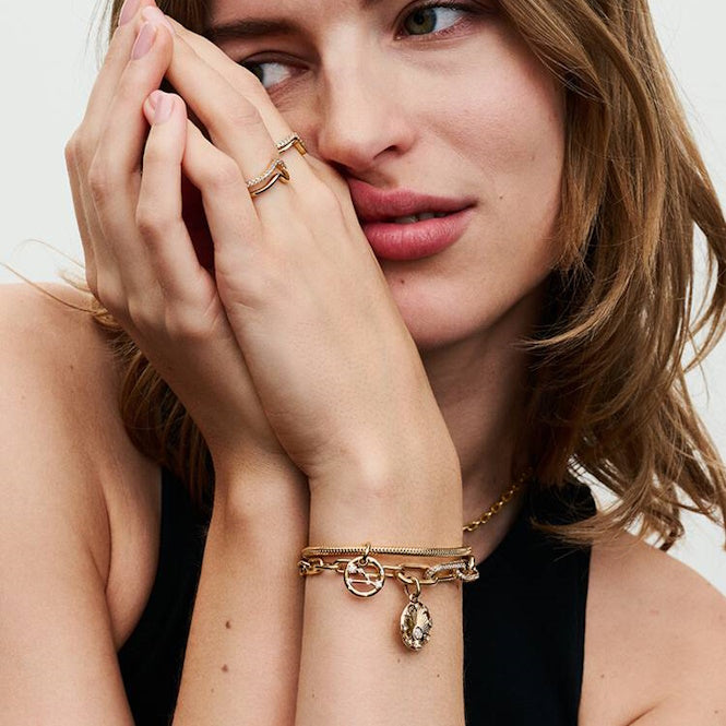 Pandora ME Gold Small-Link Chain Bracelet, 15cm