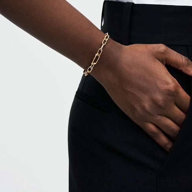 ME Gold Small-Link Chain Bracelet, 15cm