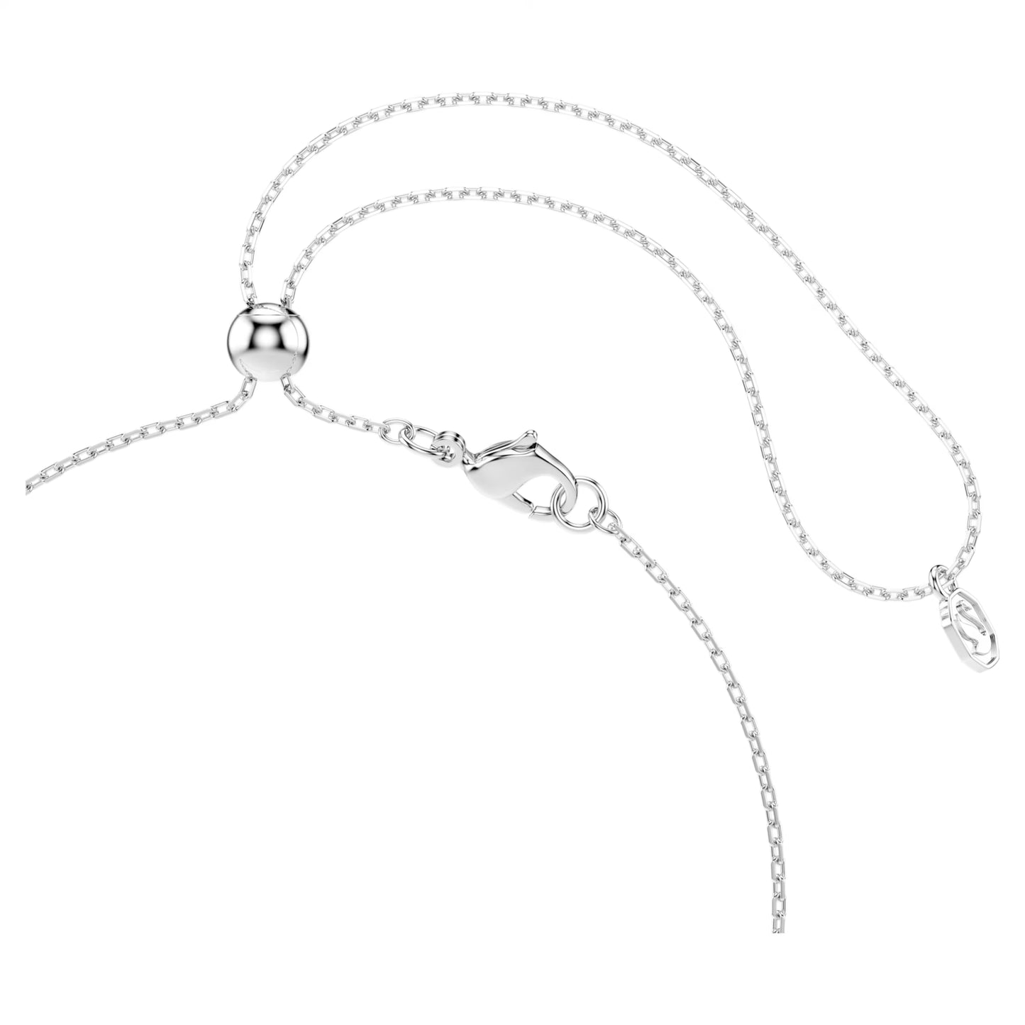 Ariana Grande x Swarovski Dragonfly Y Necklace with Multi-coloured Mixed-Cuts in Rhodium Silver
