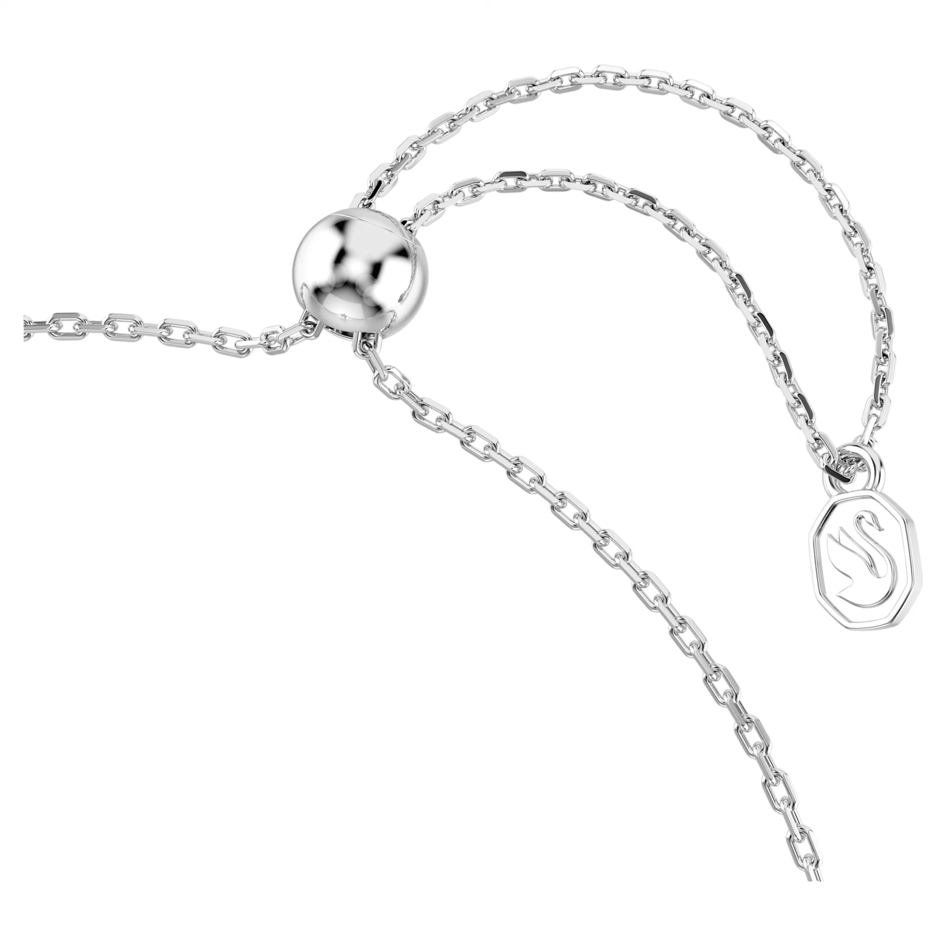 Swarovski Ariana Grande x Swarovski Multicoloured Flower Bracelet with Mixed-Cuts & Pearl in Rhodium Silver