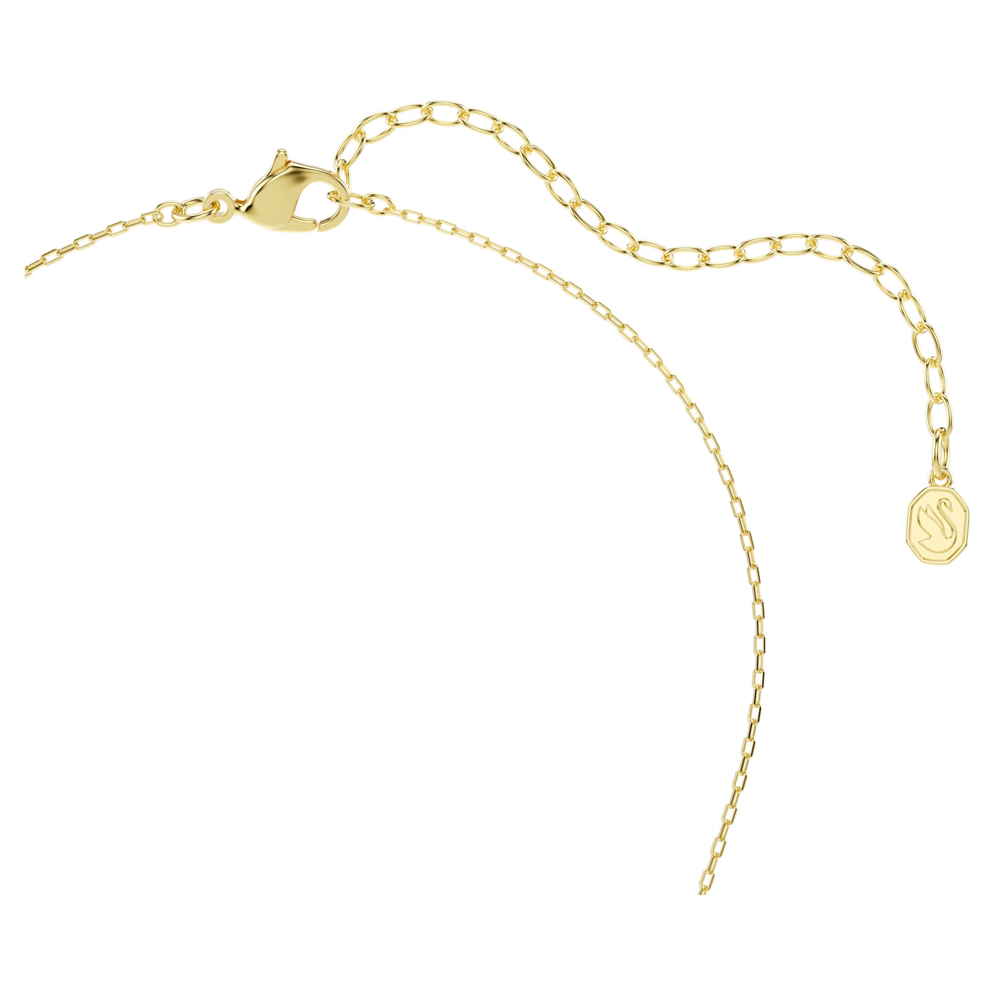 Swarovski Magic Snowflake Necklace & Earrings Set with Mixed-Cut White Crystal in Gold