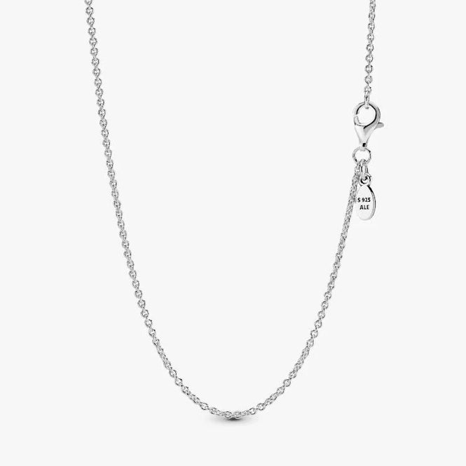 Classic 1.5 mm wide Cable Chain Necklace, 90cm