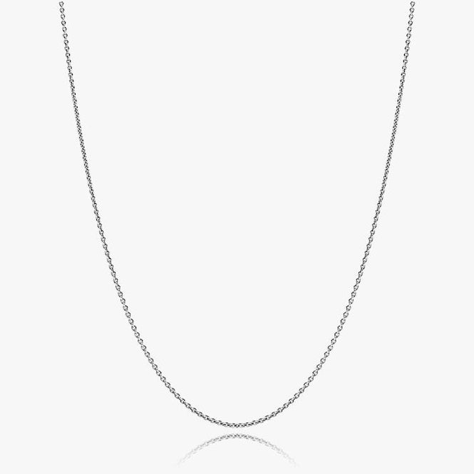 Classic 1.5 mm wide Cable Chain Necklace, 90cm