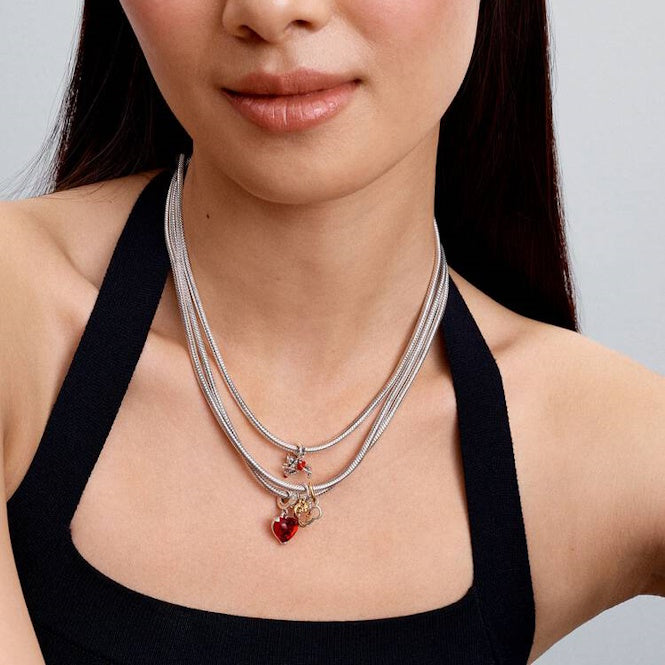 アクセサリー PANDORA Moments Snake Chain Necklace Pandora Moments Snake Chain Necklace, 45cm, 590742HV-45