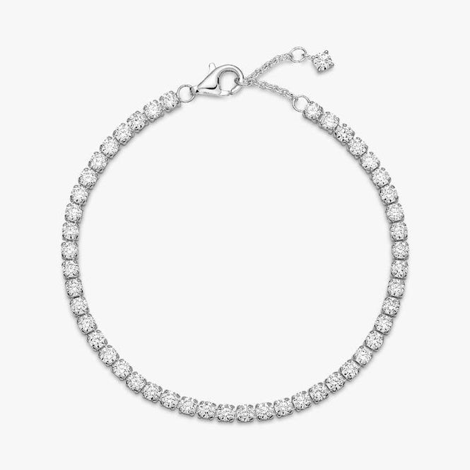 Pandora Sparkling Tennis Bracelet, 18cm, 591469C01-18