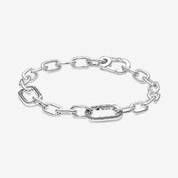 ME Silver Small Link Chain Bracelet, 17.5cm