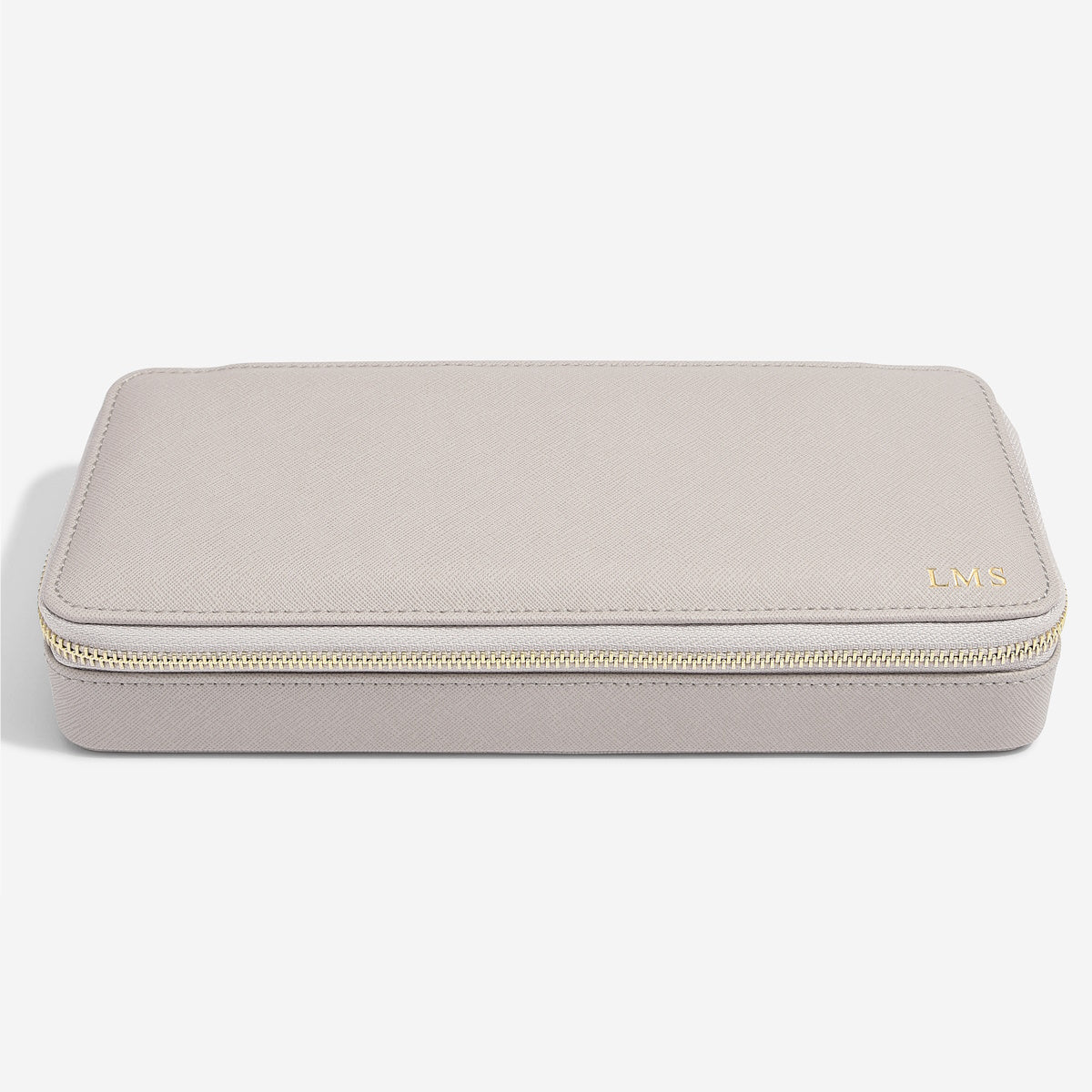 Stackers Sleek Taupe Necklace Zipped Travel Jewellery Box