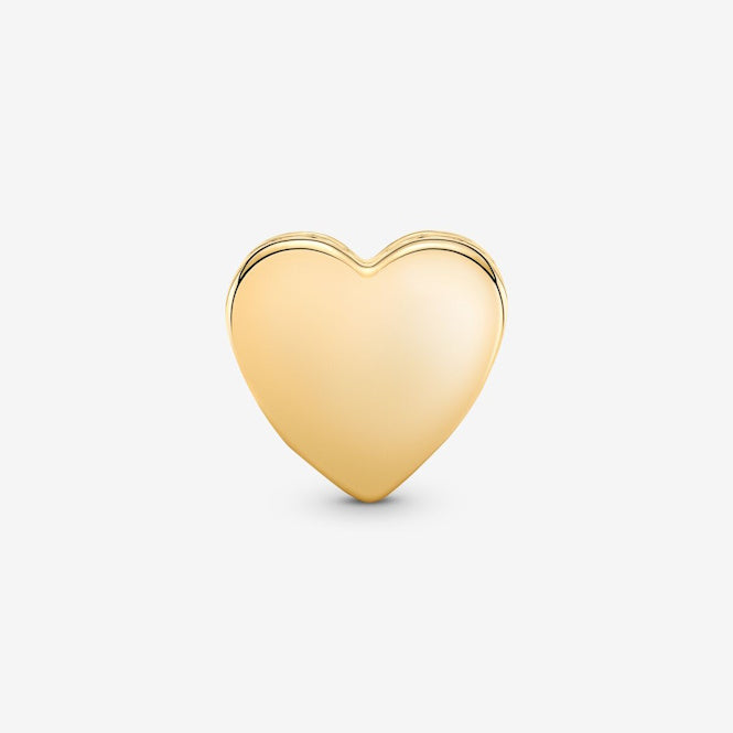 Pandora Engravable Gold Heart Charms