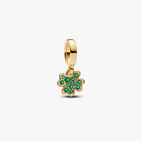 Gold Four-Leaf Clover Dangle Charm