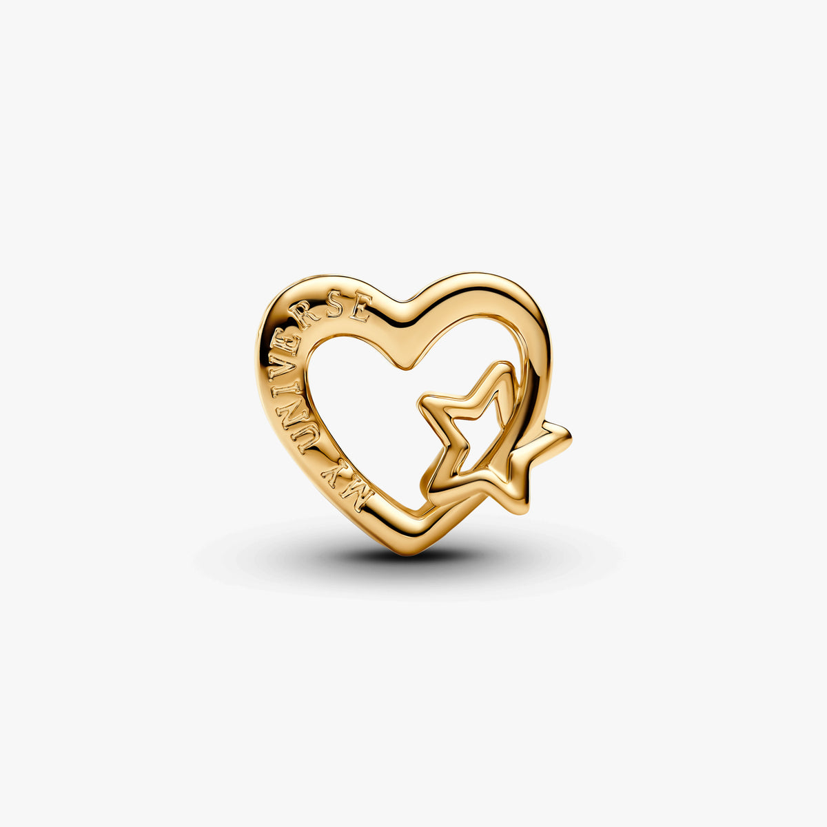 Pandora Gold Openwork Family Heart & Star Charms
