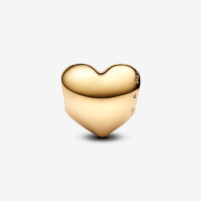 Pandora Gold Be Love Engravable Heart Charms