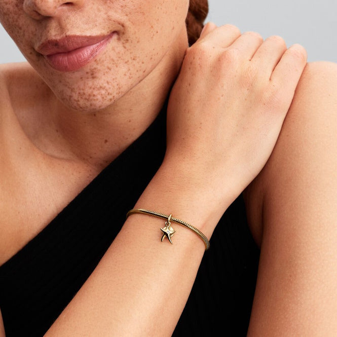 Pandora Gold Starfish Double Dangle Charms