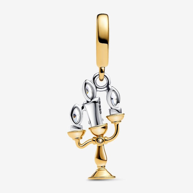 Disney Gold Beauty and the Beast Lumiere Dangle Charms