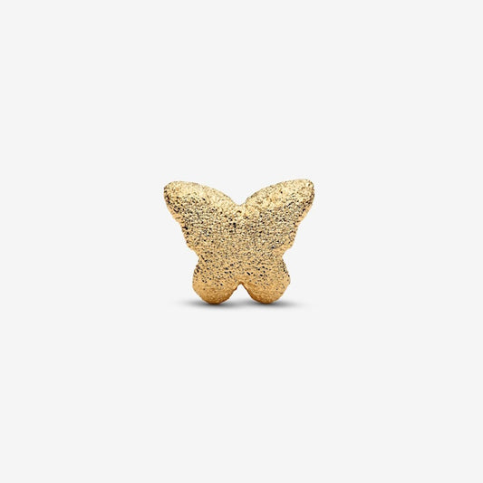 Gold Textured Butterfly Mini Charms