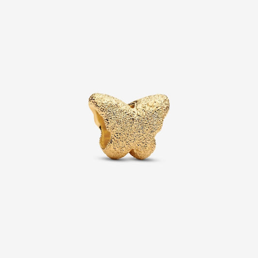 Pandora Gold Textured Butterfly Mini Charms