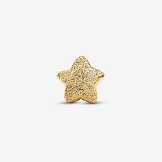 Gold Textured Star Mini Charms